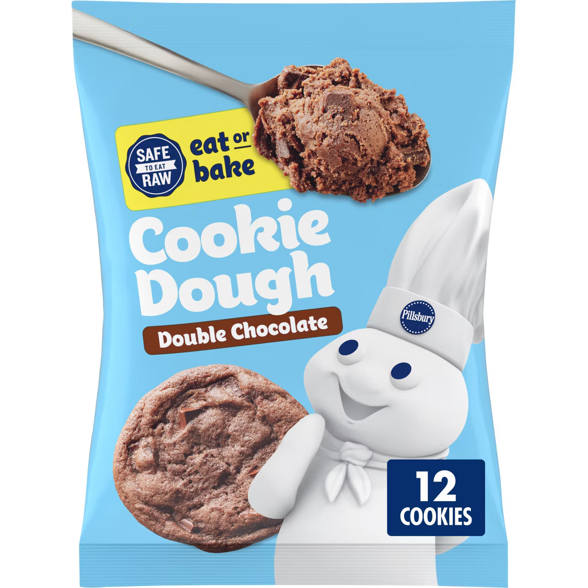 Pillsbury Ready to Bake Double Chocolate Chip Cookies - 16oz/12ct | Target