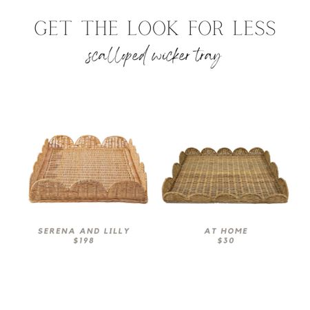 Look for less, rattan scalloped tray, at home, Serena and Lilly, scallop rattan tray, Serena and Lilly dupe, Serena and Lilly look alikee

#LTKhome #LTKfindsunder50