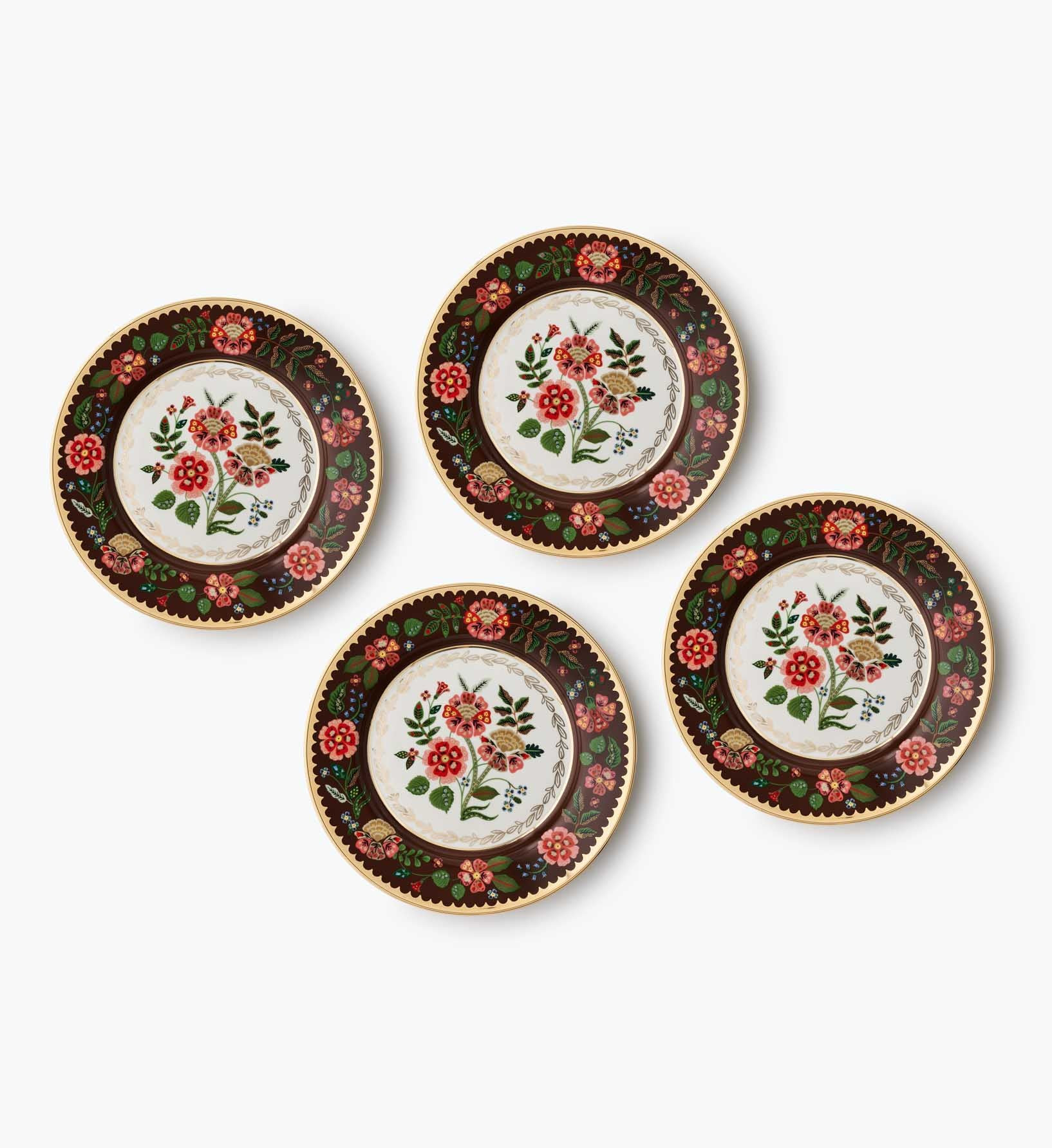 Porcelain Dessert Plate Set - Gracie | Rifle Paper Co.