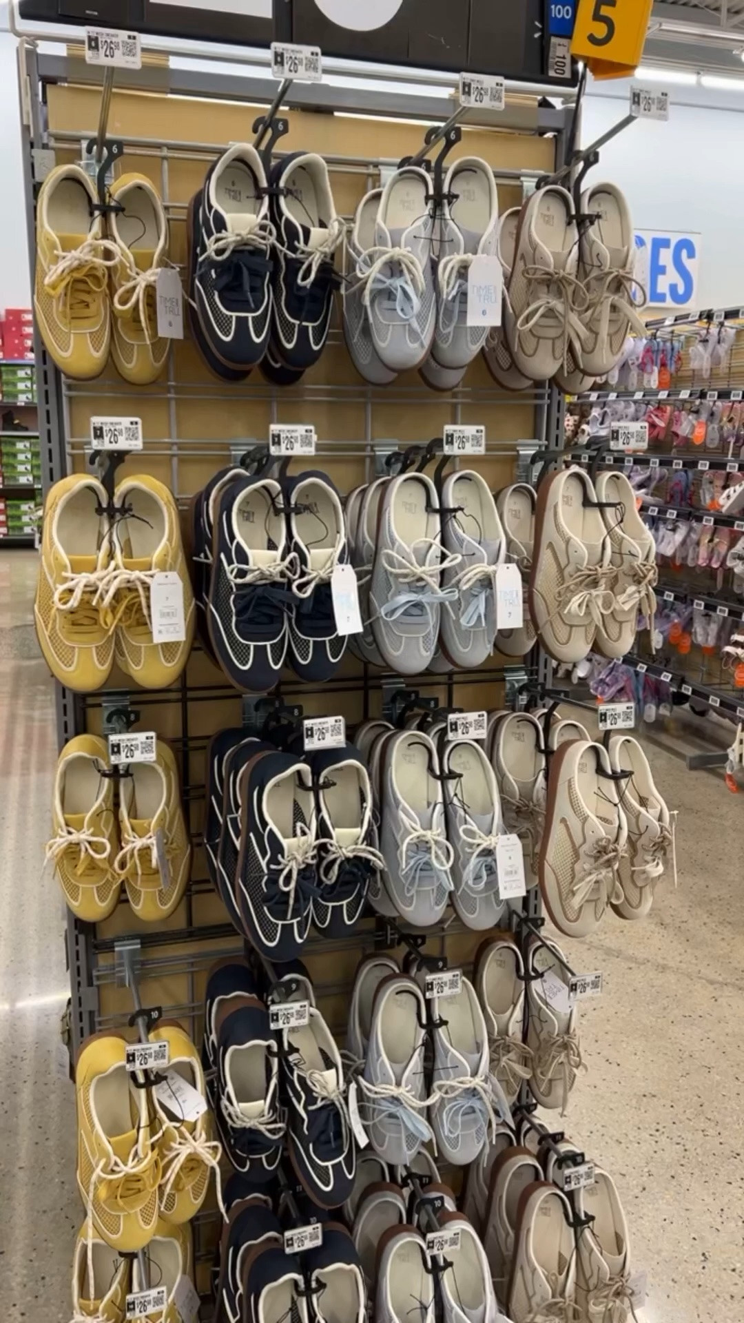 New double lace sneakers at Walmart! With or without the back. Which color would you choose?! Look for less lookalike #walmartfashion