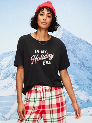 Holiday-Graphic Crew-Neck T-Shirt for Women | Old Navy (CA)