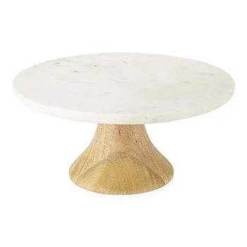 Linden Street Marble Wood Cake Stand | JCPenney