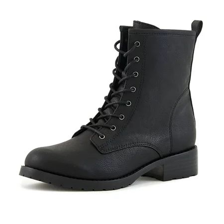 Nest Shoes Women's Black Combat Boots Ecofriendly Shoes | Walmart (US)