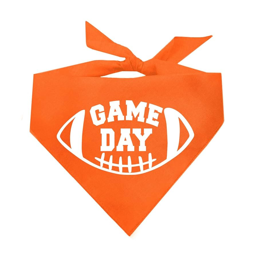 Game Day Dog Bandana | 100% Cotton Adjustable Triangle | Made in USA | Football | Sports | Bigges... | Amazon (US)