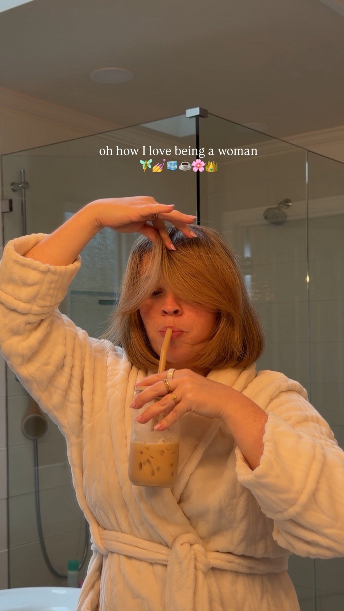 How I style my bob after washing it: Oribe Leave-In Conditioner + Oribe Heat Protectant ✨ then I round brush with my Shark FlexStyle (round brush attachment) moving the brush outward away from my head for that flip 💁🏼‍♀️

I clip the top half up, dry the bottom first, then repeat on the top. For my bangs I blow them away from my face, let them fall, then pinch them together for a little texture 🎀

#LTKgrwm #LTKBeauty #LTKmorningroutine