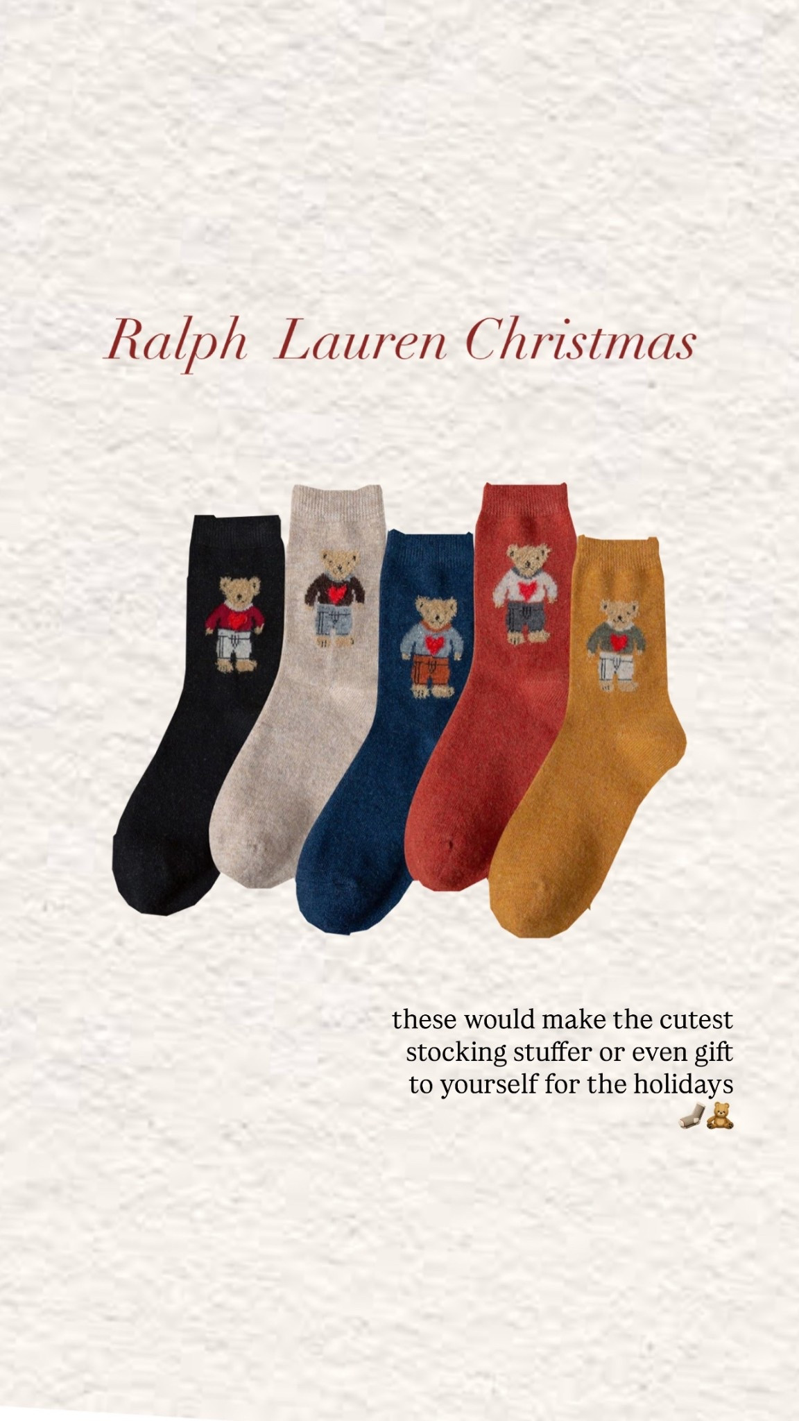 Ralph Lauren Christmas Polo Bears Socks 🧦🧸

#LTKHoliday #LTKGiftGuide #LTKSeasonal