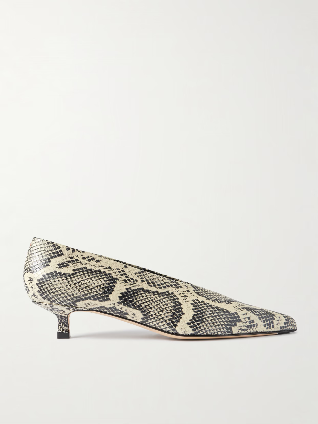Aeyde - Clara Snake-effect Leather Pumps - Animal Print | NET-A-PORTER (US)