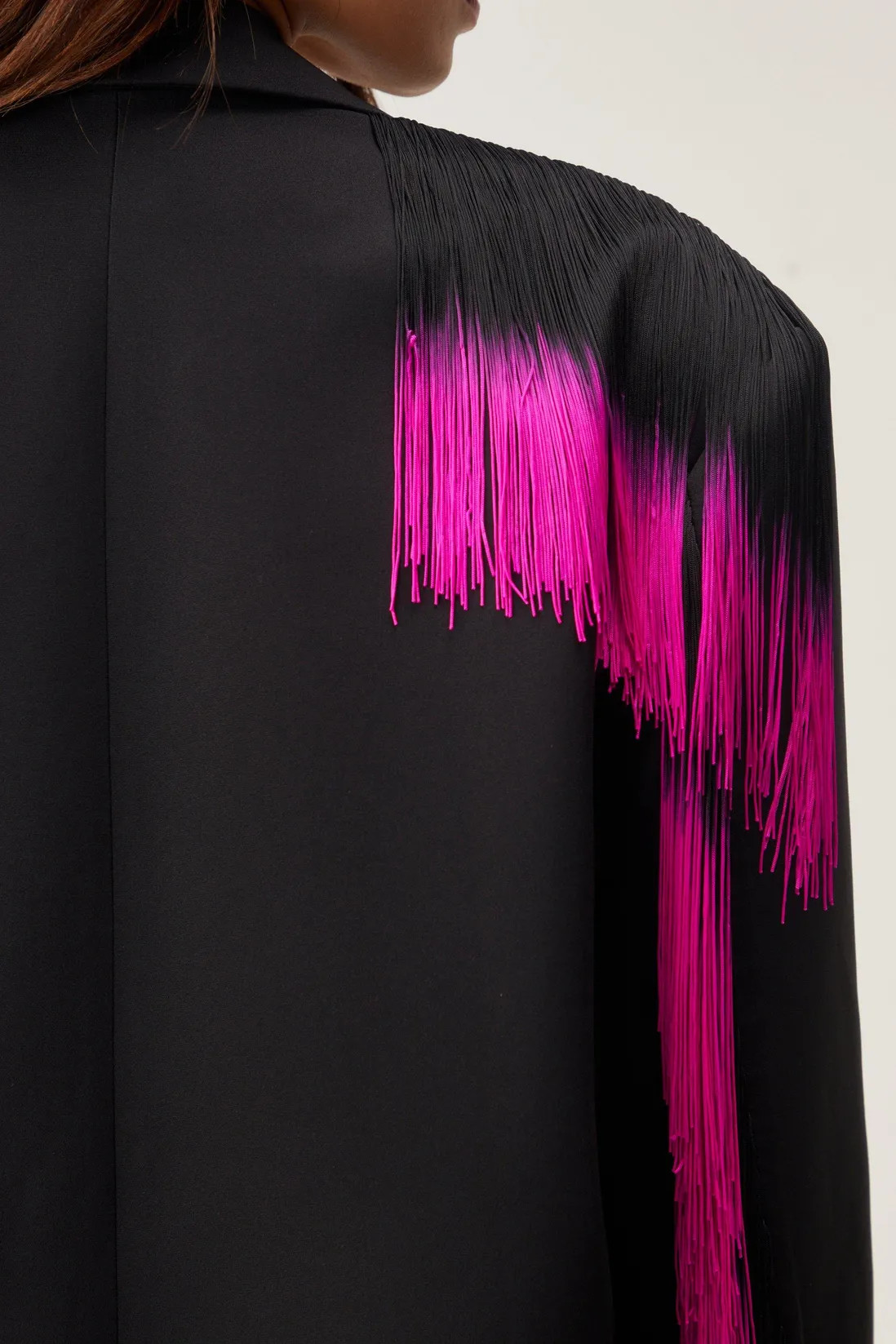 Jackets & Coats | Premium Ombre Shoulder Pad Fringe Blazer | NastyGal | NastyGal UK