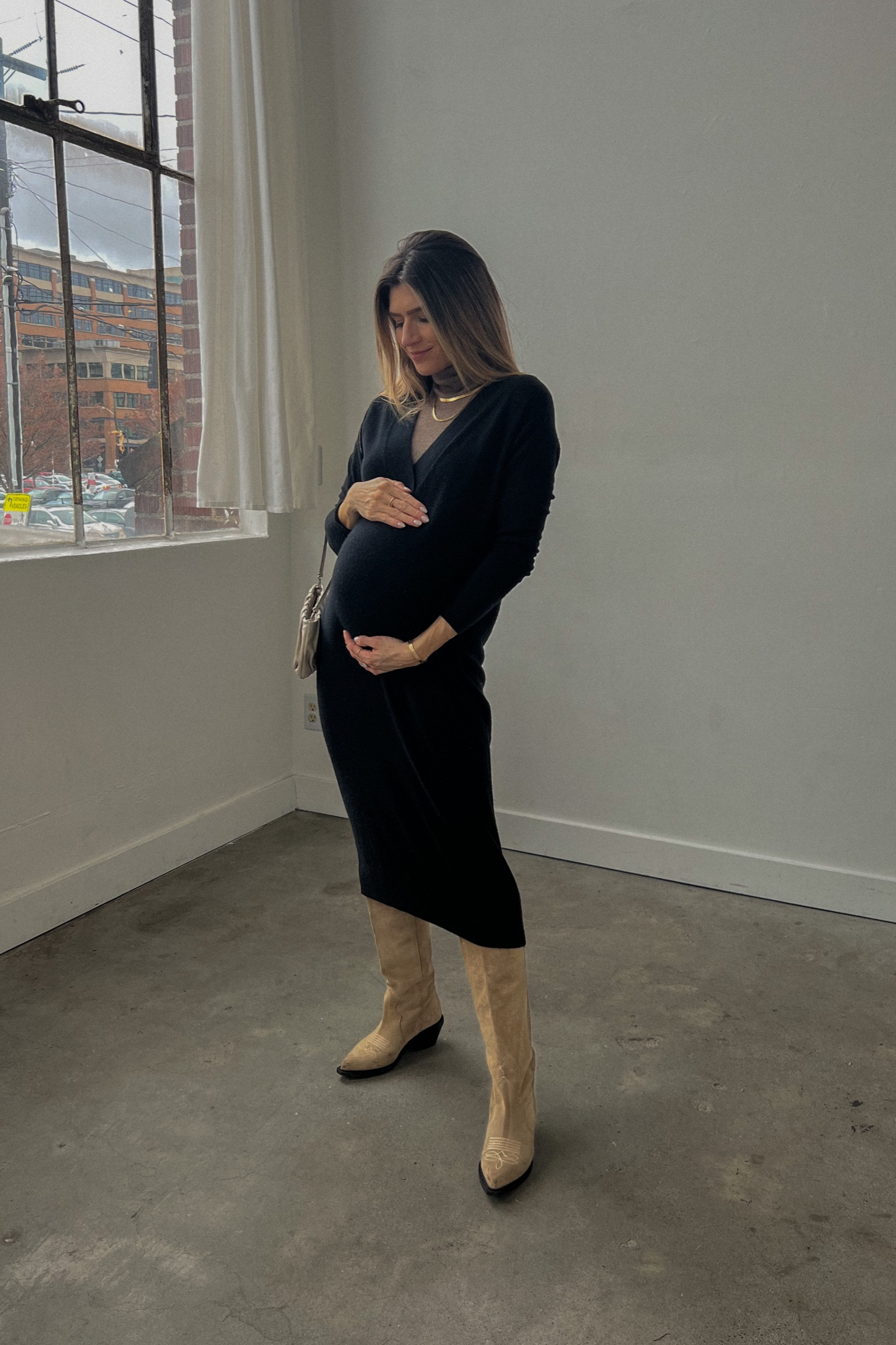 the cashmere dress meant for before, during and after pregnancy — a must.

#LTKSeasonal #LTKstyletip #LTKbump