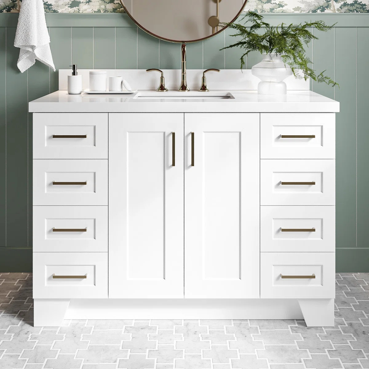 Freitas 48'' Solid Wood Single Bathroom Vanity | Wayfair North America
