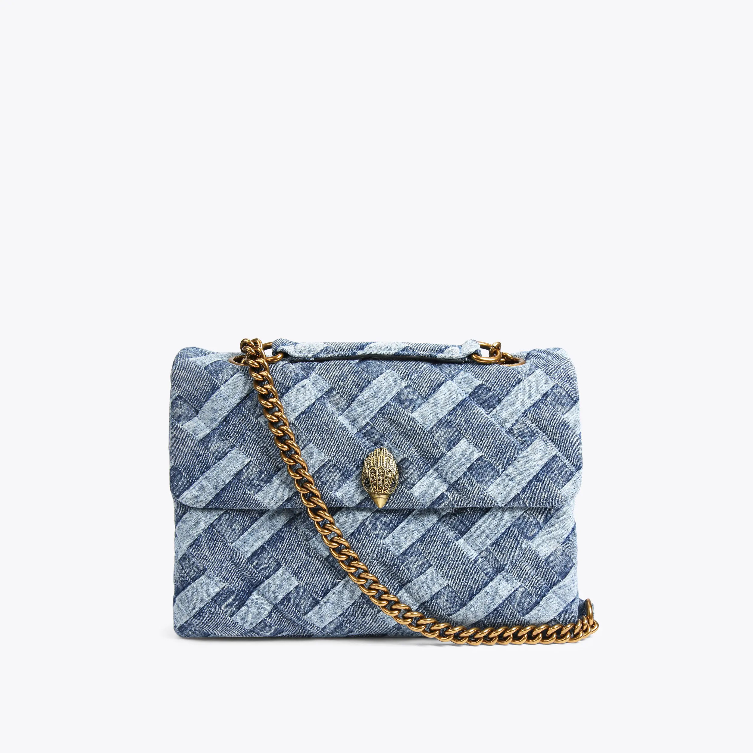 LARGE KENSINGTON SOFT Blue Shoulder Bag by KURT GEIGER LONDON | Kurt Geiger US