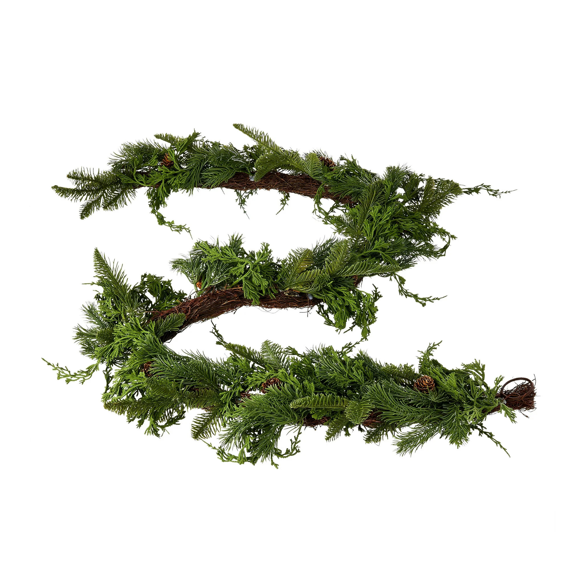 Green Faux Christmas Garland, 6 Foot, by Holiday Time | Walmart (US)