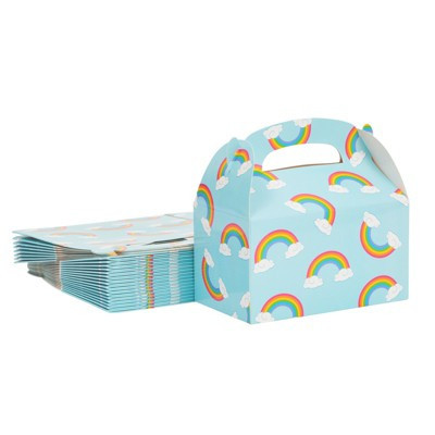Blue Panda 24 Pack Rainbow Gable Boxes for Gifts, Candy, Kids Birthday Themed Party Favors, 6.2x3.6x3.4 in | Target