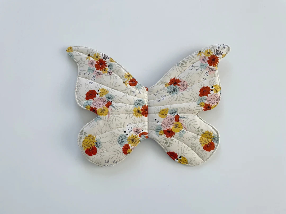 Wearable Butterfly Wings for Kids//cream Beige Ivory Floral// - Etsy | Etsy (US)