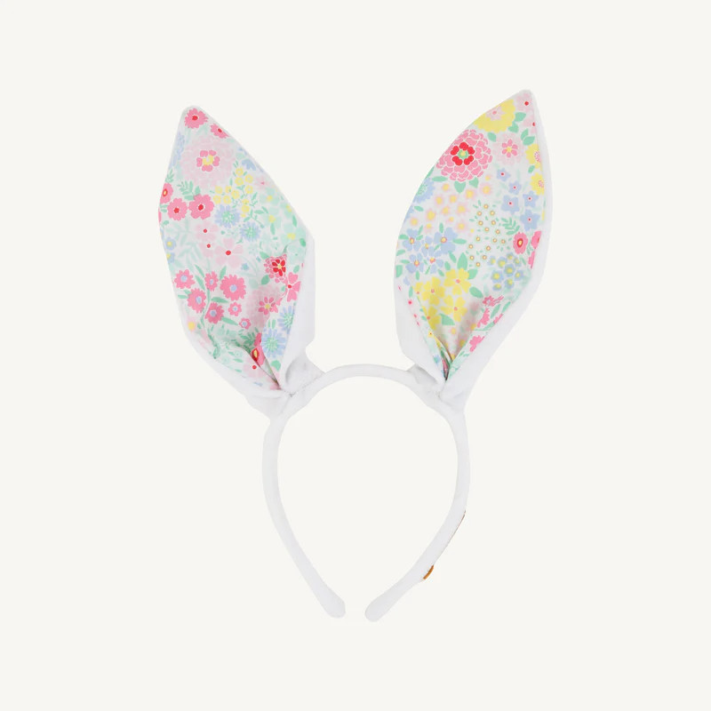 Wabbit Ears - Worth Avenue White with Grace Bay Green Seersucker | The Beaufort Bonnet Company