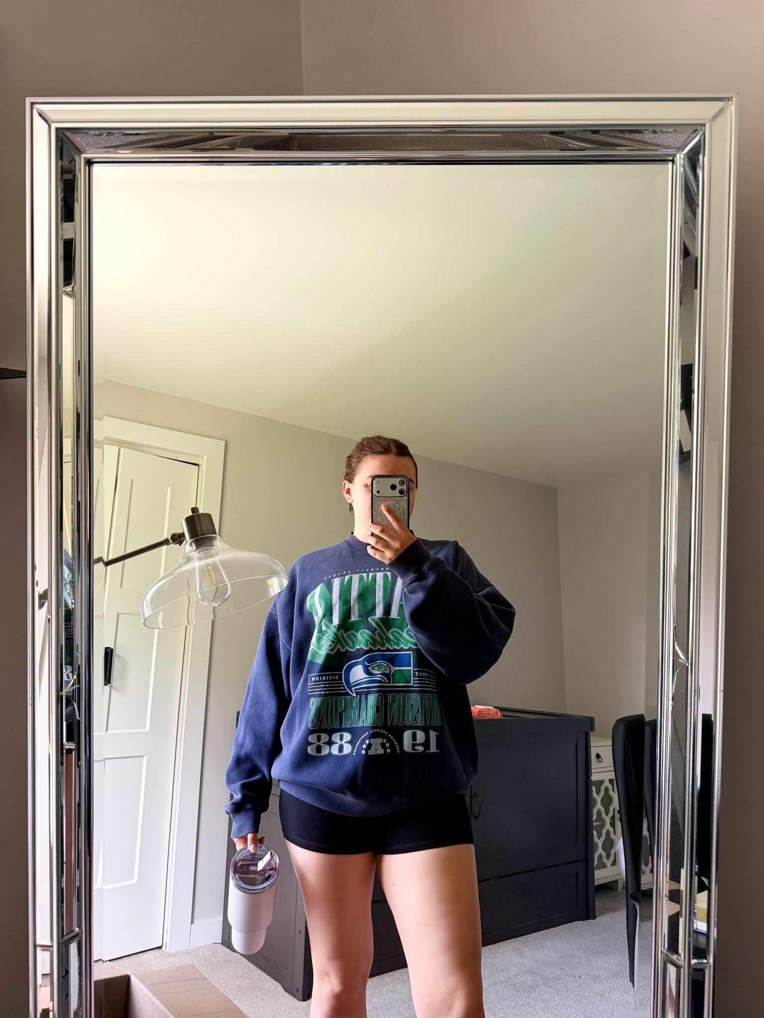 Comfy weekend attire for a trip to my wellness coach! Love a good giant sweatshirt especially with the crummy weather we’re having 😪

I’m wearing a men’s XL sweatshirt and size L shorts

#LTKootd #LTKfitnessgoals #LTKMidsize