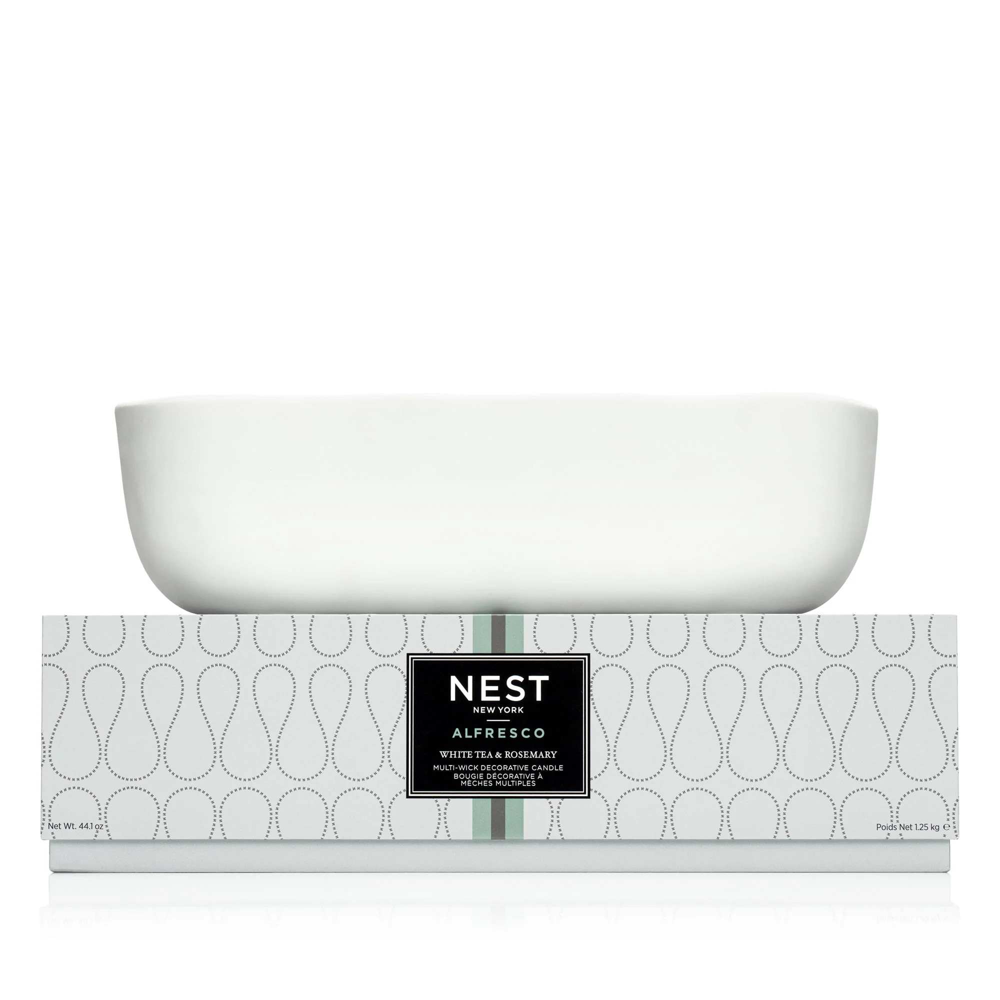 White Tea & Rosemary Alfresco Multi-Wick Decorative Candle | NEST Fragrances
