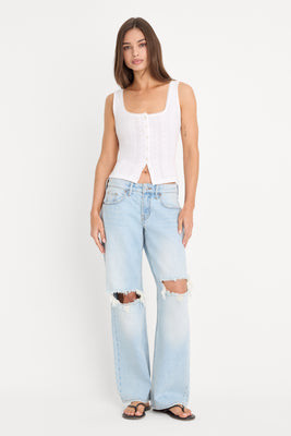 Women's Vintage Low Loose Baggy | Indigo, Size 6 | Good American by Khlo� Kardashian | Good American