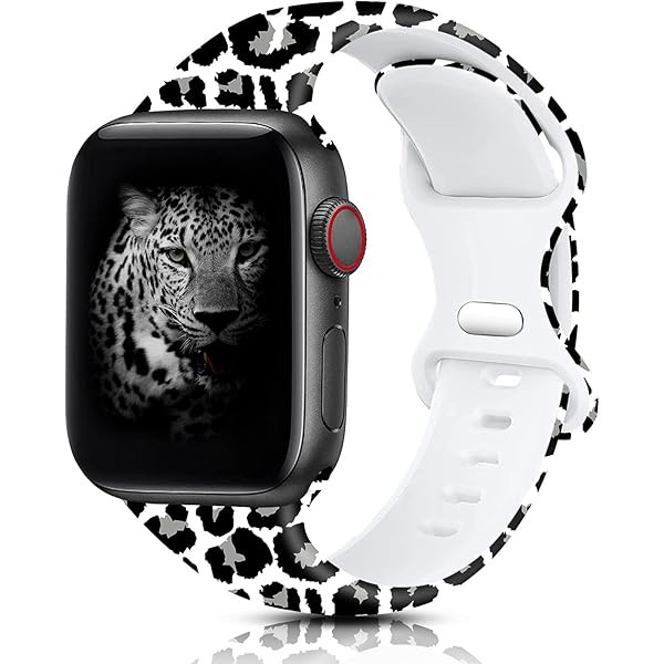OriBear Compatible with Apple Watch Band 40mm 38mm Elegant Floral Bands for Women Soft Silicone Soli | Amazon (US)