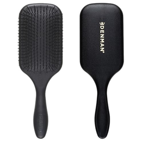 Denman Tangle Tamer Ultra (Black) Detangling Paddle Brush For Curly Hair And Black Natural Hair - use with both Wet & Dry Hair, D90L | Amazon (US)