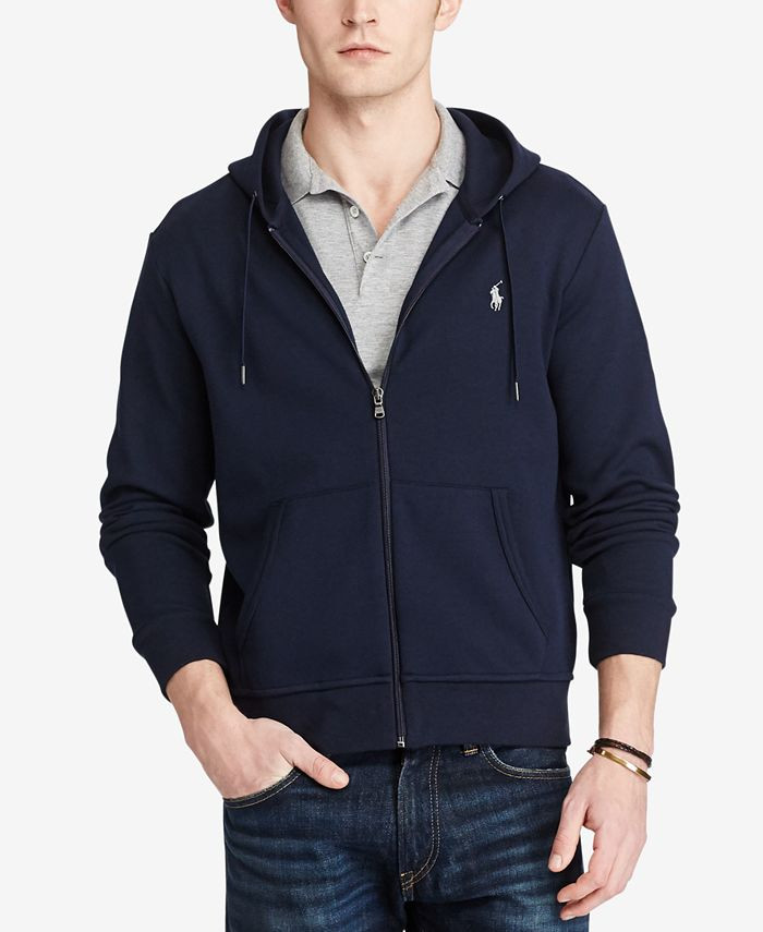 Polo Ralph Lauren Men's Double-Knit Full-Zip Hoodie & Reviews - Hoodies & Sweatshirts - Men - Mac... | Macys (US)