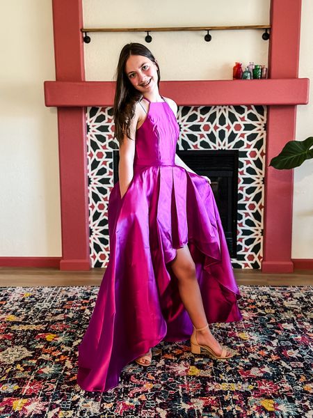 Pink Semi Formal Dress for my daughter’s 7th grade spring fling.

Comes in 4 colors, age appropriate, budget friendly and would make a cute wedding guest dress too!

Dress | Semi Formal | Teen Fashion | Pink Dress