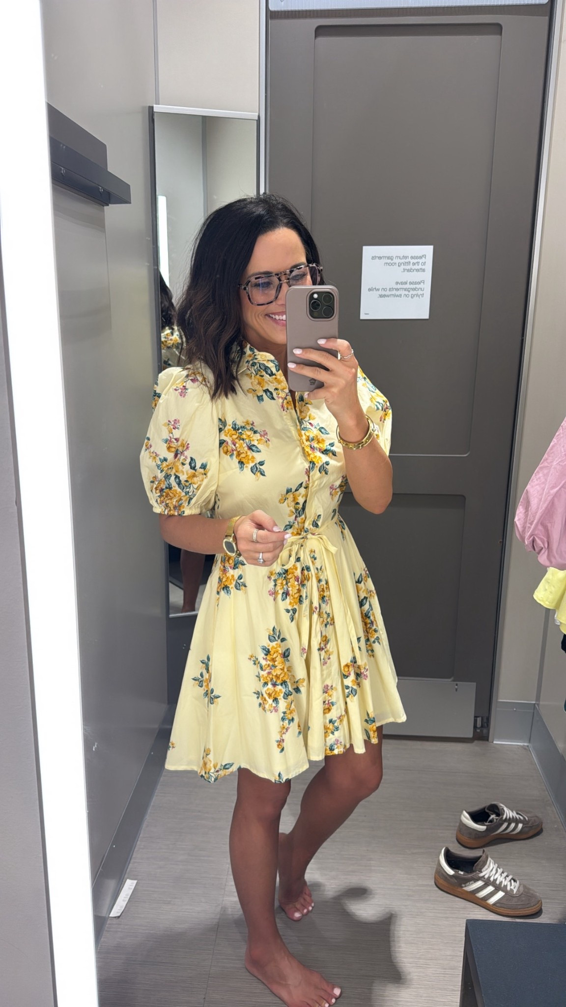 This yellow floral dress is such a pretty find for spring and would be perfect for Easter. The color is so soft and feminine, and the fit is really flattering with the little tie detail at the waist. Such a cute option for church, brunch, or any spring event. Wearing a size small.

#springdress #easterdress #springstyle #floraldress #feminineoutfit #springfashionfinds #affordablestyle #easteroutfit #ltkstyle #ltkfashion #ltkfinds

#LTKPetite #LTKOver40 #LTKmomlife