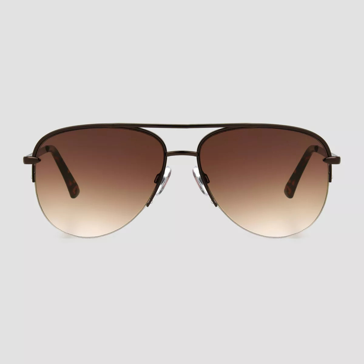 Women's Tortoise Shell Print Aviator Sunglasses - Universal Thread™ Light Brown | Target