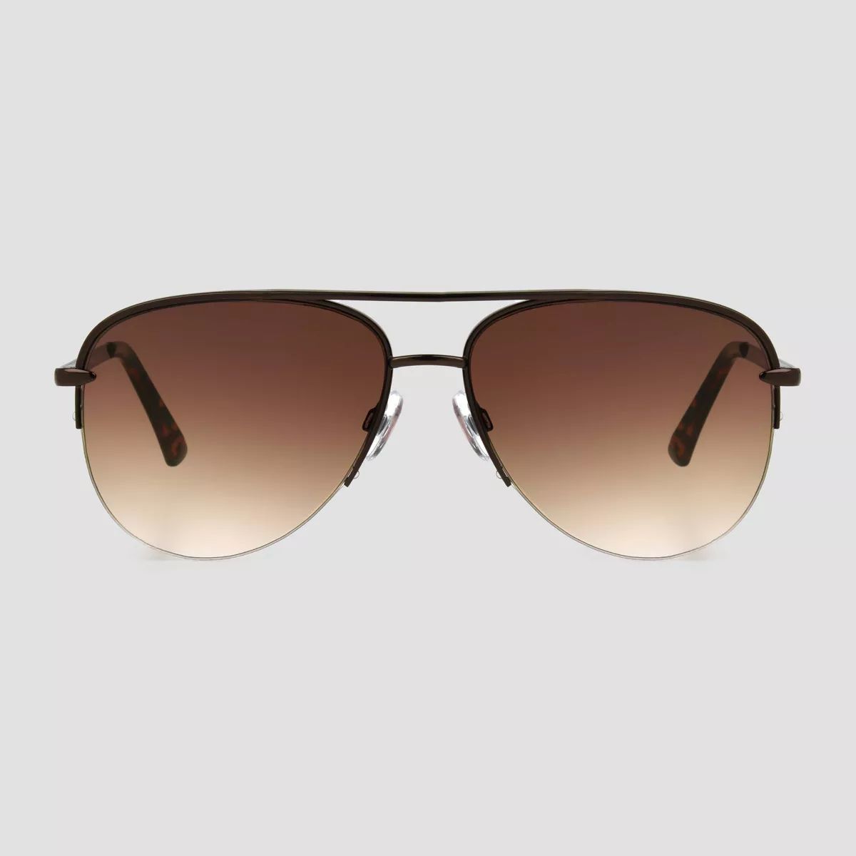 Women's Tortoise Shell Print Aviator Sunglasses - Universal Thread™ Light Brown | Target