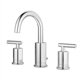 Pfister LG49-NC1C Polished Chrome Contempra 1.2 (GPM) Widespread Bathroom Faucet with Pop-Up Drai... | Build.com, Inc.