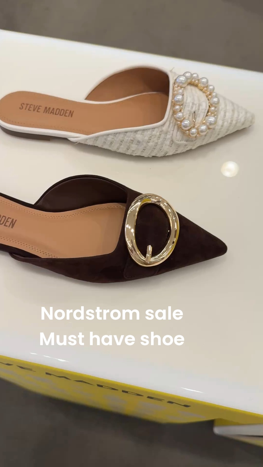 Nordstrom salami’s have shoe

The Steve Madden mule every year is a must!

I want both the pearl tweed  and the gold buckle 

#LTKStyleTip #LTKSaleAlert #LTKShoeCrush