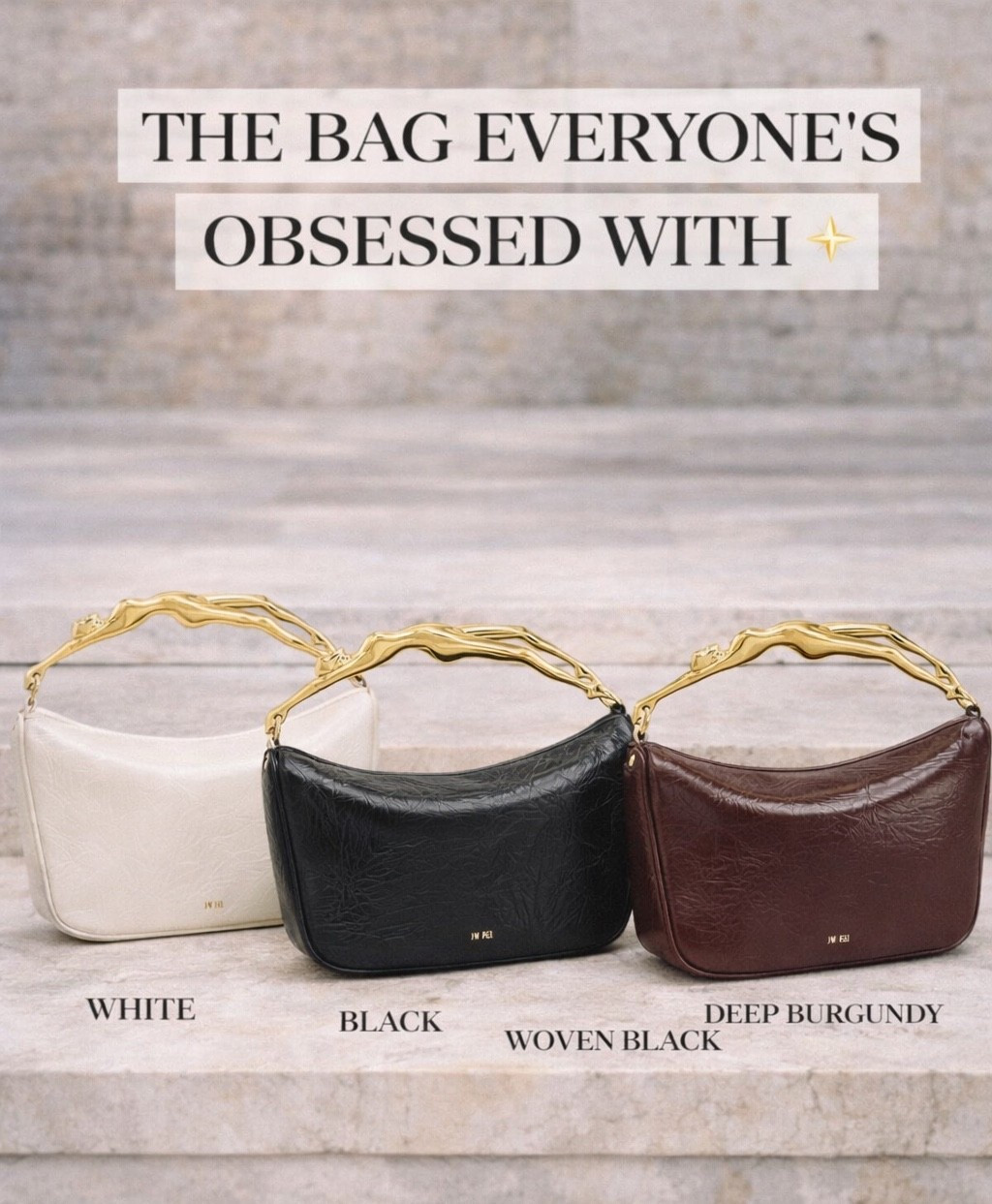 This bag just screams quiet luxury with a twist ✨
The gold sculpted handle? Obsessed. The shape? Effortless. The vibe? Rich girl energy without the designer price tag.
These JW Pei bags are THAT piece your outfit was missing — minimal, elevated, and guaranteed compliments every time you step out.

JW Pei bag, JW Pei shoulder bag, gold handle bag, sculptural handle bag, quiet luxury handbags, minimalist designer inspired bag, affordable luxury bags, bags under $150, trending handbags 2026, Pinterest viral bag, rich girl aesthetic bag, neutral handbags aesthetic, black shoulder bag outfit, burgundy handbag trend, white shoulder bag aesthetic, woven leather bag dupe, designer dupe handbags, elevated basics accessories, modern chic handbags, statement handle bag

#LTKootd #LTKdayinmylife #LTKgrwm