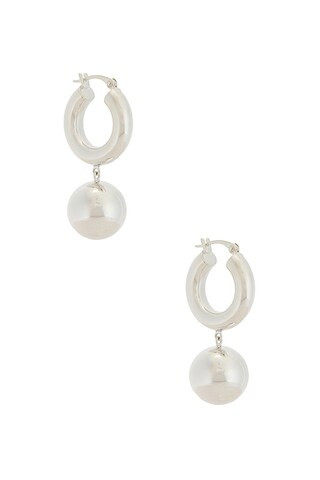 Lie Studio Marie Earrings in Silver | FWRD | FWRD 