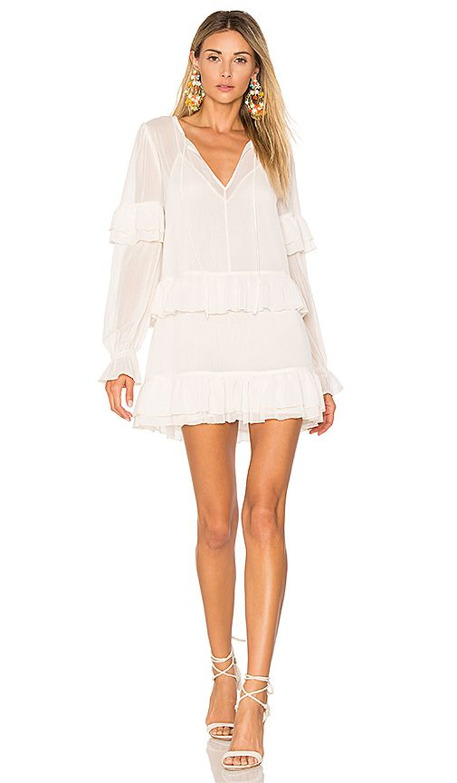 Tularosa Darla Dress in Ivory. - size M (also in S,XS) | Revolve Clothing