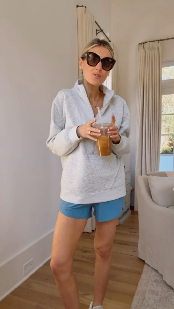 These are my favorite active shorts 👏🏼 I have them in several colors & I love wearing them to work out, go on a walk or as a casual everyday look! Wearing M in the pullover & S in the shorts. 

Loverly Grey, Target find, Target fashion, activewear, athleisure, active shorts, athletic shorts, breastfeeding friendly outfit ideas

#LTKActive #LTKootd