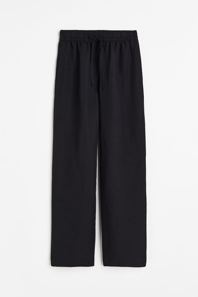 Linen-blend Pull-on Pants | H&M (US + CA)