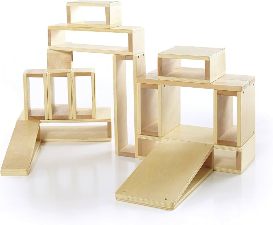 Guidecraft Jr. Hollow Blocks - Set of 16: STEM Learning & Educational Game for Children; Build Im... | Amazon (US)