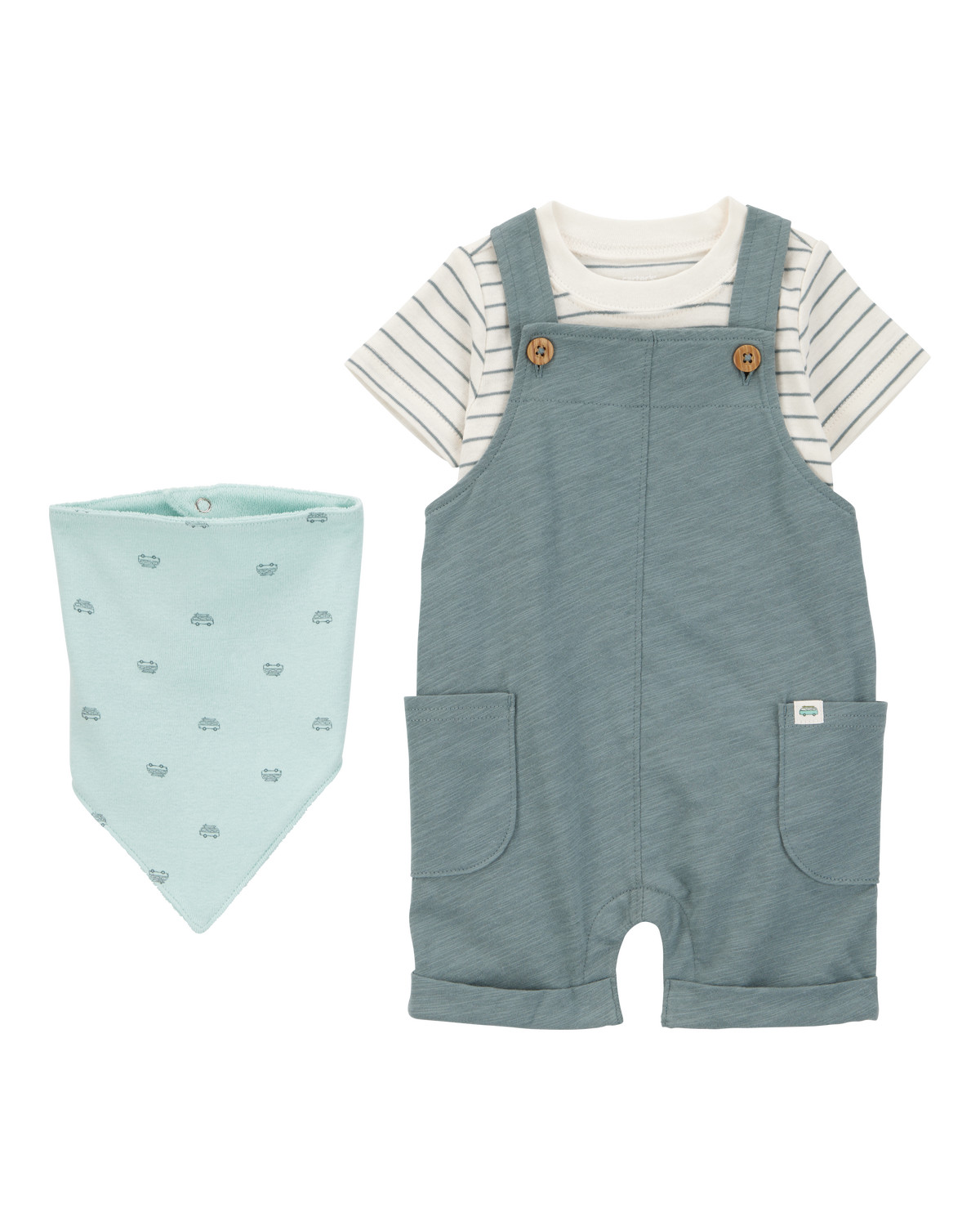 Baby 3-Piece Striped Shortall Set - Carter's | Carter's | Carter's Inc