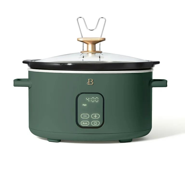 Beautiful 6 Qt Programmable Slow Cooker, Thyme Green by Drew Barrymore - Walmart.com | Walmart (US)