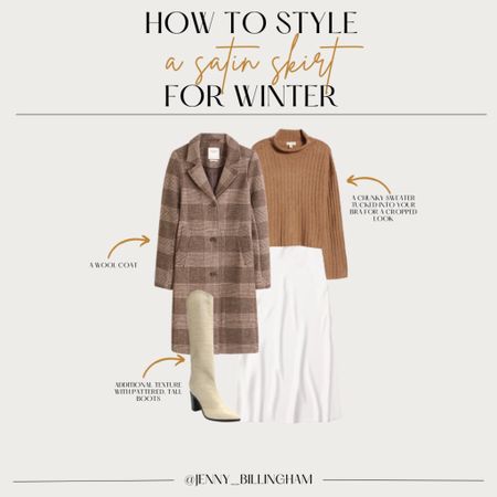 How to style a satin skirt for winter

#LTKunder50 #LTKunder100 #LTKstyletip