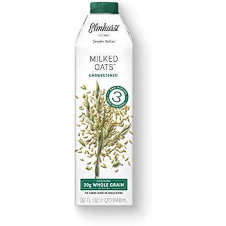 ELMHURST Unsweetened Oat Milk, 32 FZ | Amazon (US)
