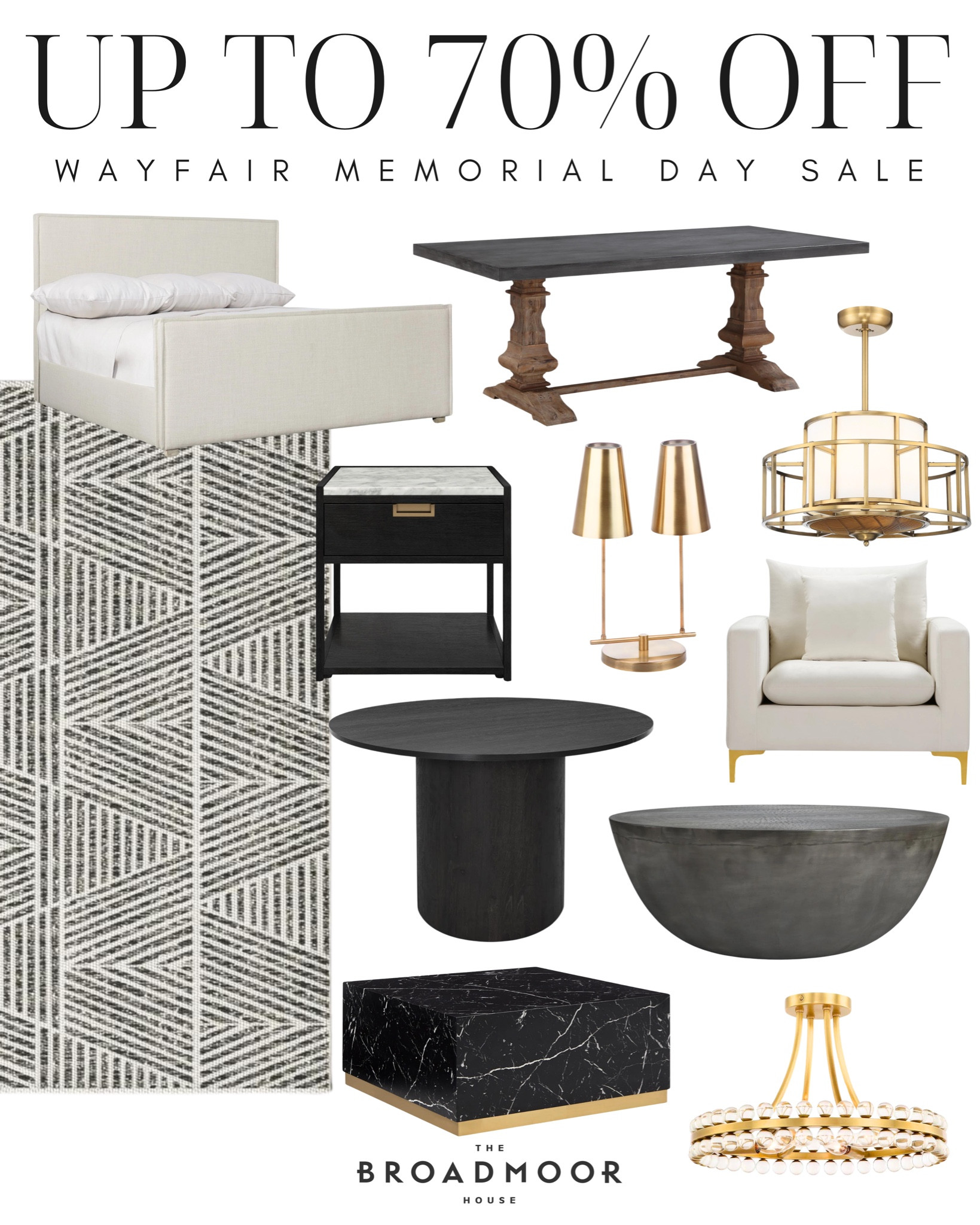 Wayfair, Wayfair deals, Wayfair sale, Memorial Day sale, living room, coffee table, bedroom, bed frame, lighting, chandelier, dining table, nightstand, table lamp, accent chair, area rug

#LTKSaleAlert #LTKSeasonal #LTKHome