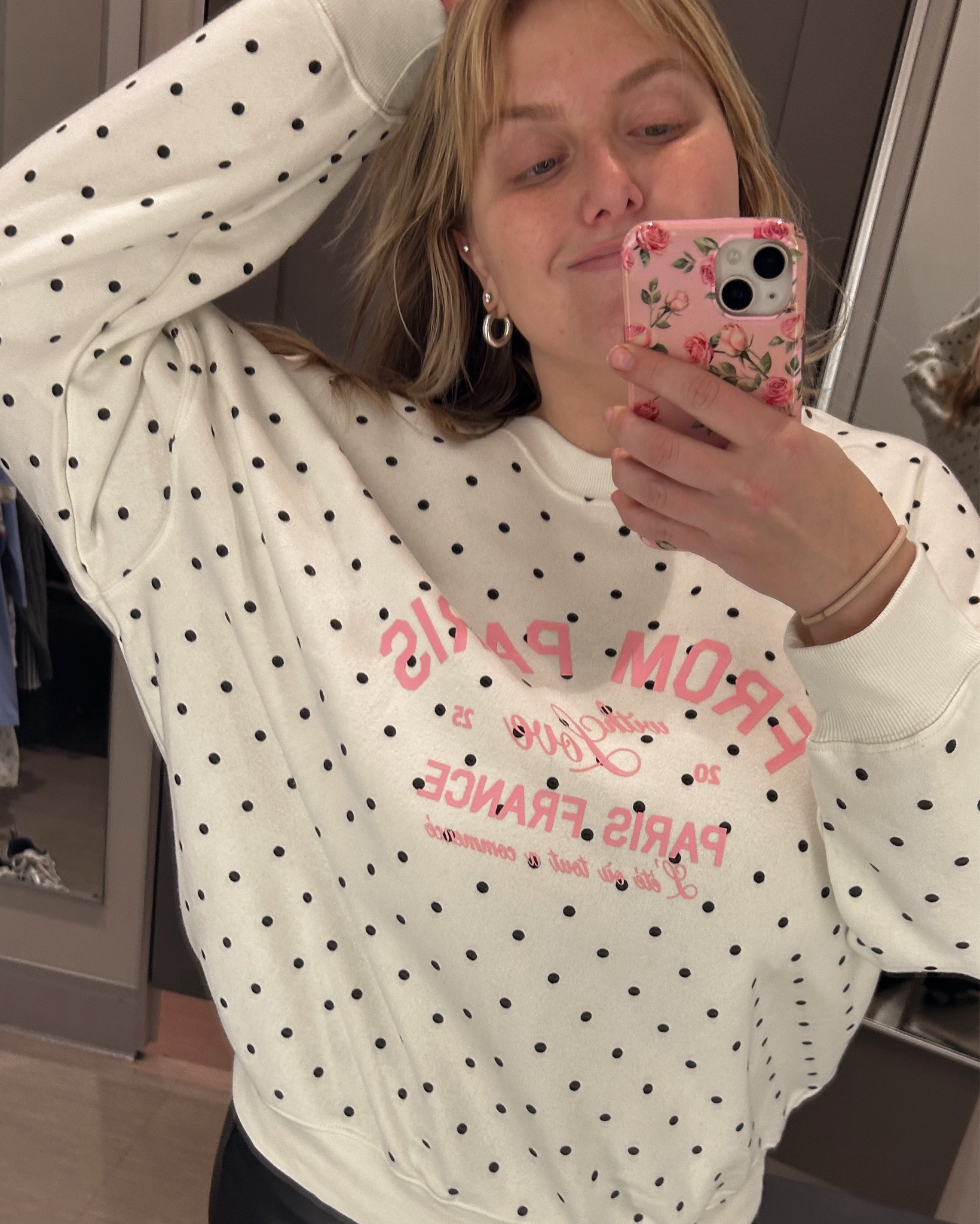 An easy layer I keep reaching for.
Soft polka-dot sweatshirt with subtle pink graphic text — works just as well with leather pants for happy hour as it does for laid-back days at home. Love this target look for less 🎀🤍🥰

#elevatedcasual #minimalstyle #cozystyle #sweatshirtweather #targetstyle #targetfinds #casualchic #everydaywear #polkadotstyle #ootd #styleinspo #athleisurelook

#LTKSeasonal #LTKMidsize #LTKootd