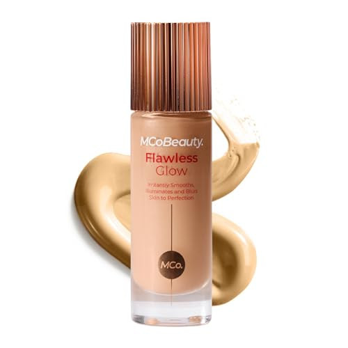 MCoBeauty Flawless Glow Luminous Skin Filter 3.5 Light - 4-in-1 Liquid Foundation Primer Highlighter Makeup - Dewy Radiant Skin Tint with Squalane for Face - Buildable Glow Complexion Booster - 1 Fl | Amazon (US)