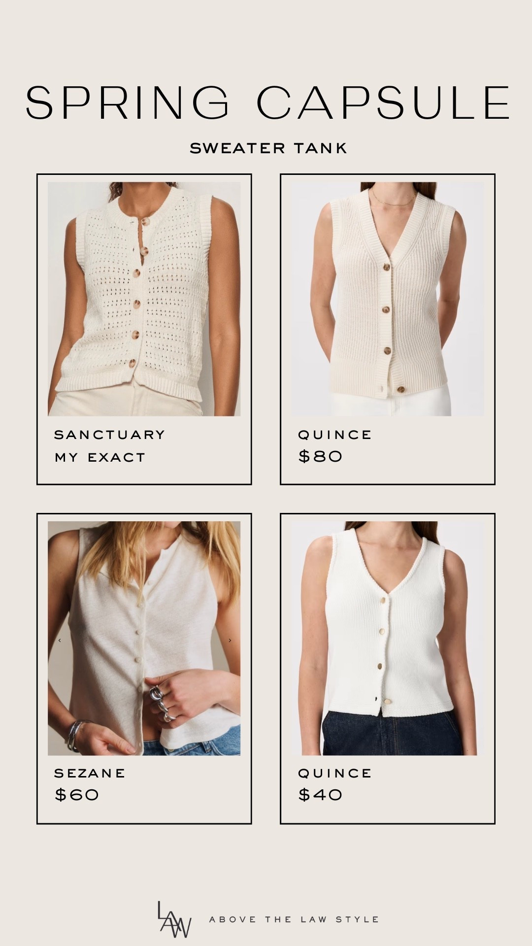 Spring Capsule: Sweater Tank

#LTKOver40 #LTKSeasonal