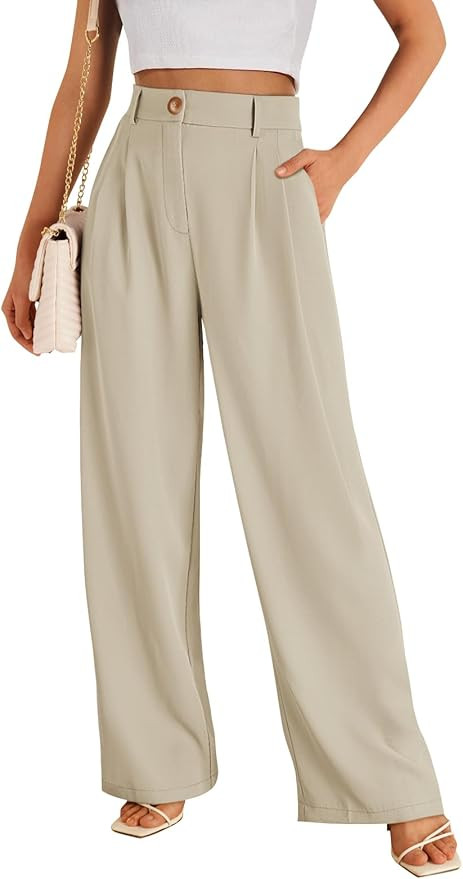 LILLUSORY Wide Leg Dress Pants Women's High Waisted Business Casual Trousers | Amazon (US)