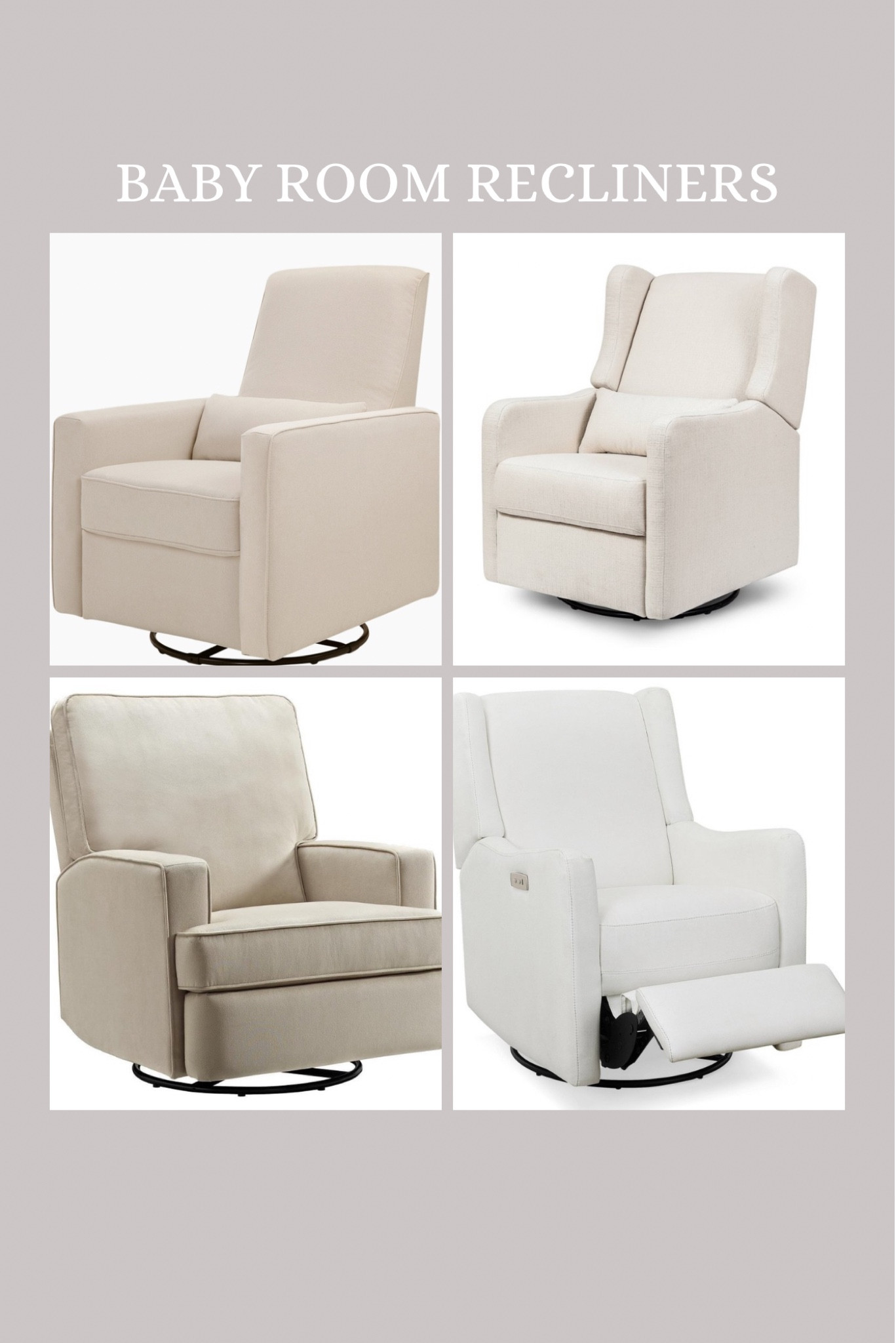Neutral nursery room recliners that parents and babies will lovee

#LTKHome #LTKBaby #LTKU