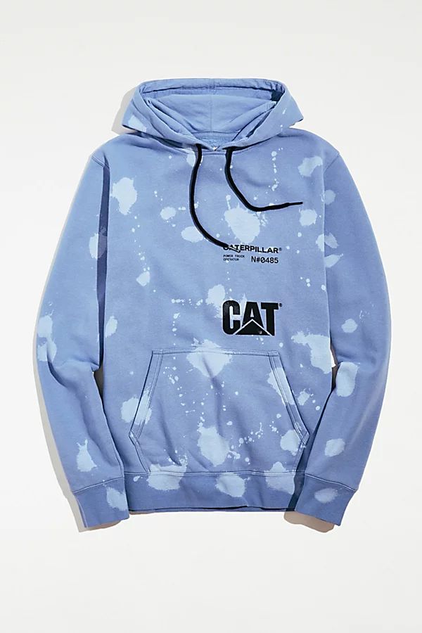 CAT UO Exclusive Bleach Wash Hoodie Sweatshirt | Urban Outfitters (US and RoW)