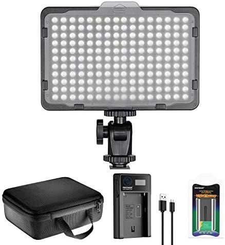 Neewer 176 LED Eclairage Kit: 176 LED Panneau Réglable, avec Batterie Li-ION 2200mAh, USB Chargeur e | Amazon (FR)