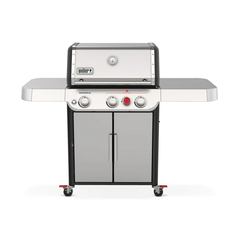 Weber Genesis S-325s 3-Burner Propane Gas Grill in Stainless Steel with Built-In Thermometer | Walmart (US)